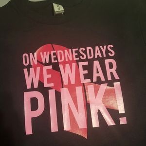 On Wednesdays we wear pink custom tshirts